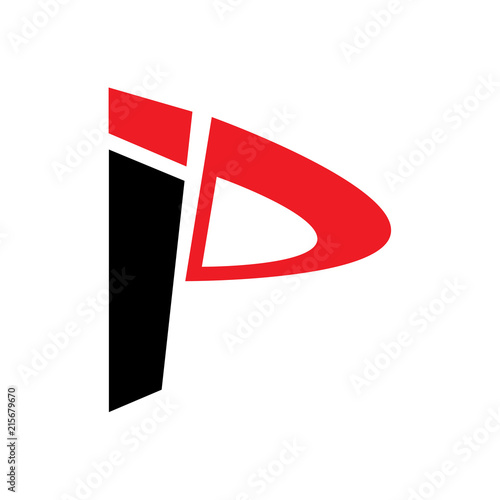 iP logo letter design