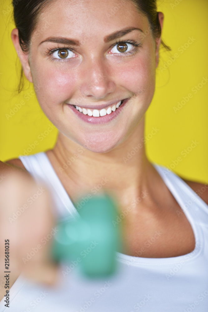A beautiful young woman exercising - fitness concept A beautiful young woman exercising - fitness concept