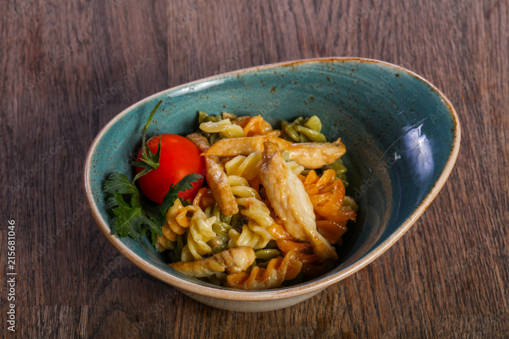 Pasta with chicken Pasta with chicken