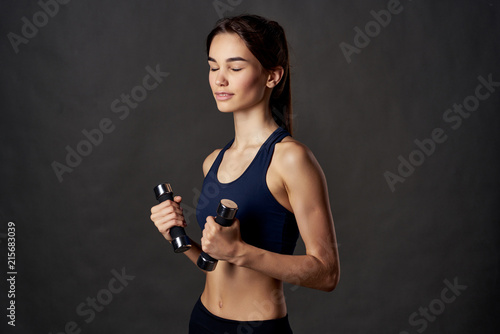woman athlete engaged in fitness