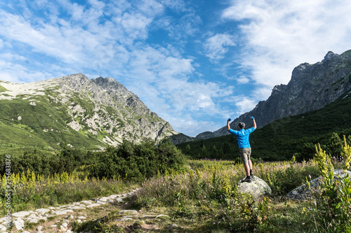 Hike towards the highest mountain in Slovakian Tatras Gerlach