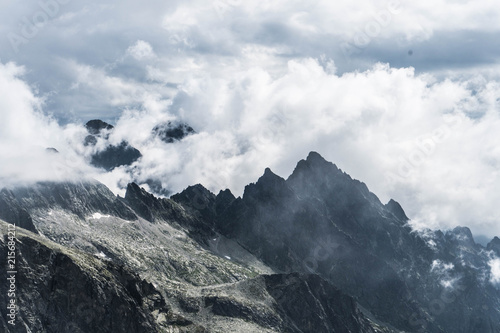 Obraz na płótnie View from Mala Vysoka in Slovakian Tatras w salonie