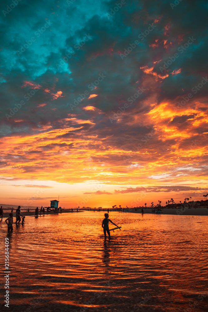 Fiery Beach Sunset 2 Fiery Beach Sunset 2