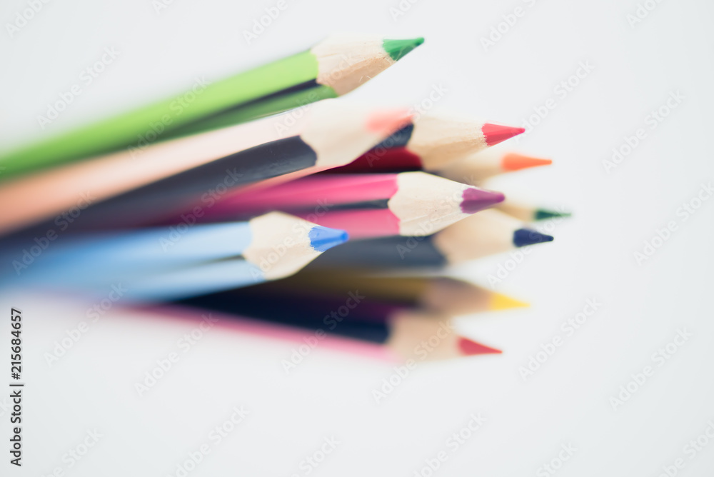 Back to school isolated color pencils Back to school isolated color pencils