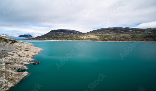 The lake near the Austdalsbreen in Jostedal in Norway © Grietje