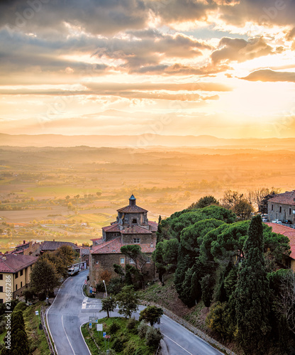 View from the top of Cortona.