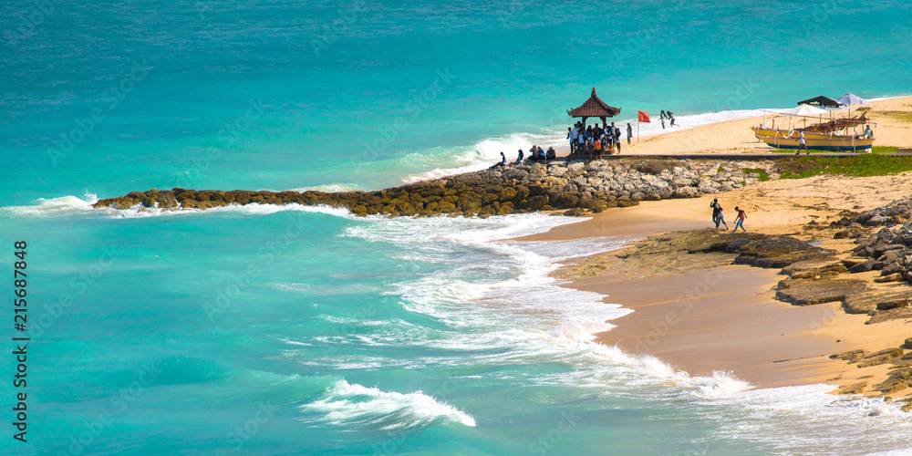 Obraz premium Pandawa beach at sunny day. Bali, Indonesia