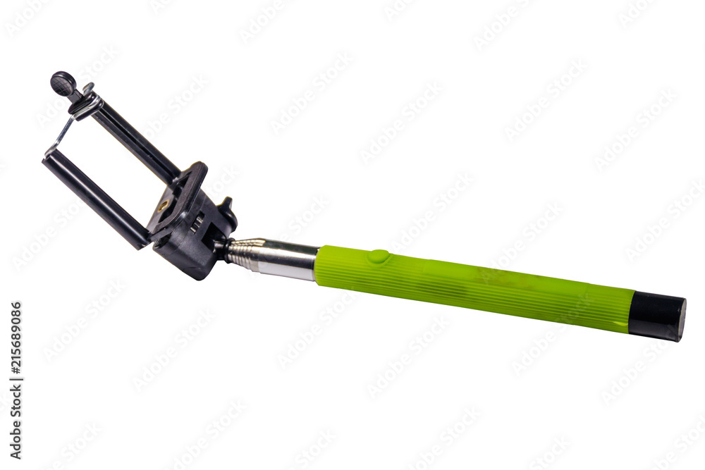 Monopod for selfie for smart phone isolated on white background Monopod for selfie for smart phone isolated on white background