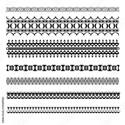 Decorative Borders. Patterned, frame for invitations, postcards and other printed products.