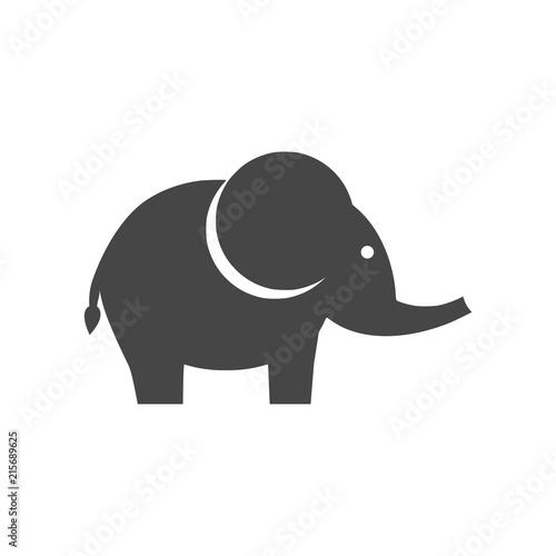 Cute little one  baby elephant icon