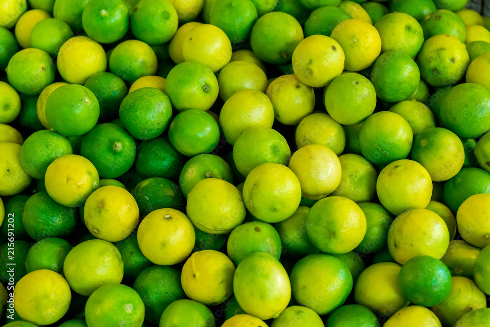 Green and yellow limes