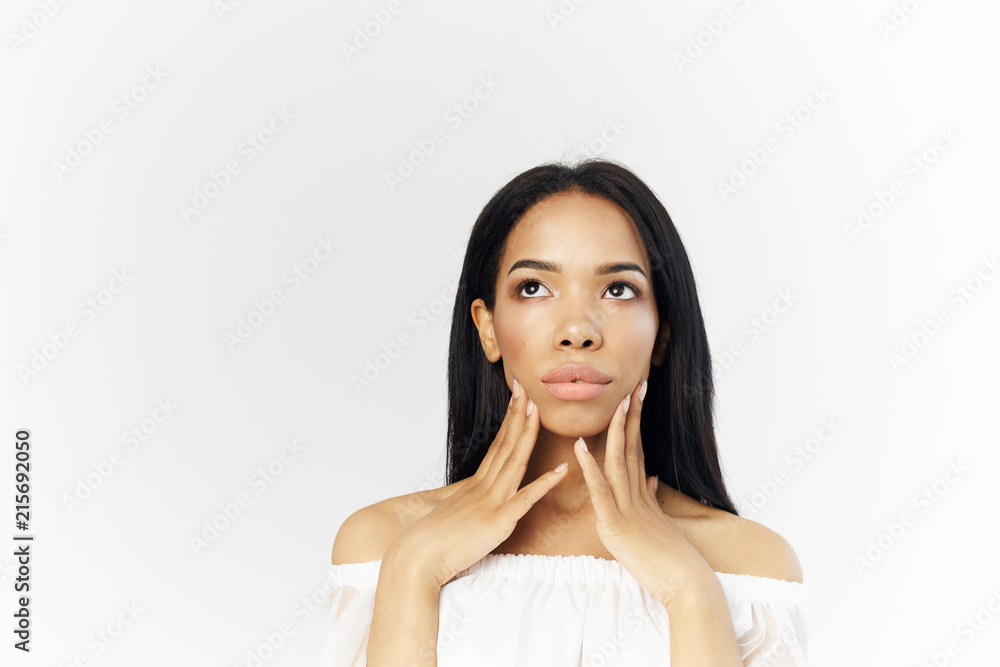 african woman thinking african woman thinking