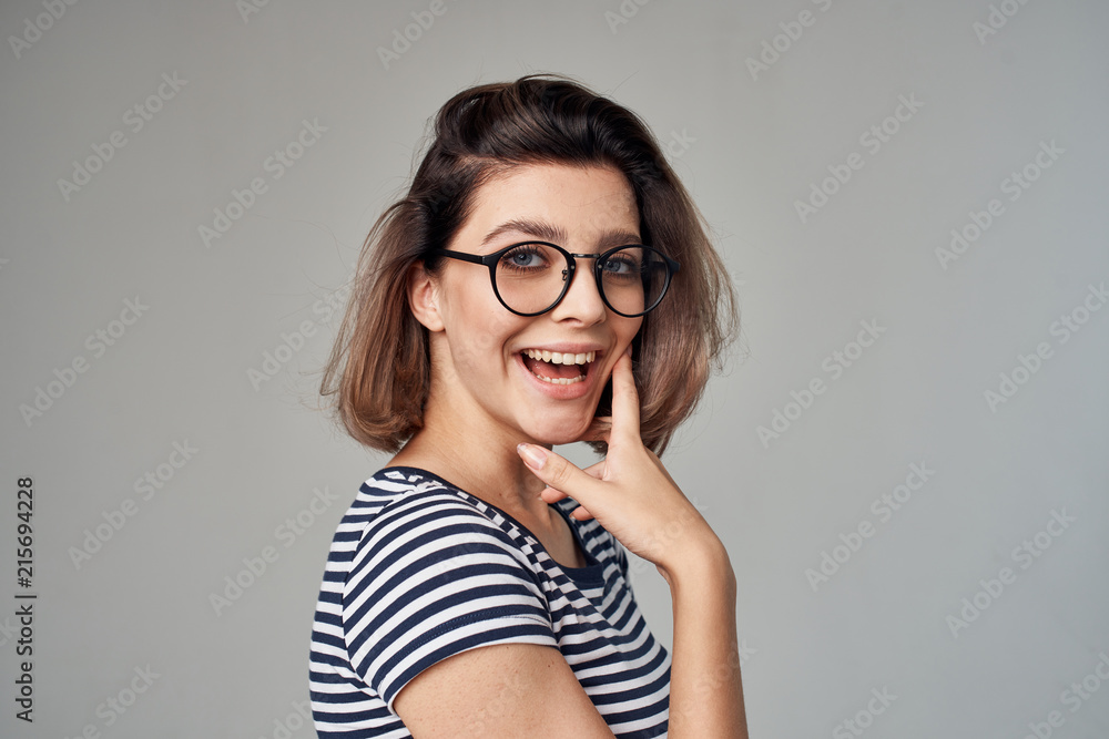 woman with glasses woman with glasses