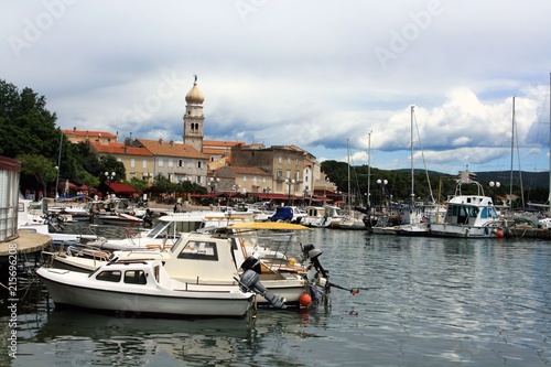 view on the old town Krk, Croatia