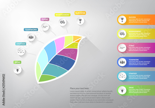 Leaf step to success of business,Vector illustration design,EPS10.