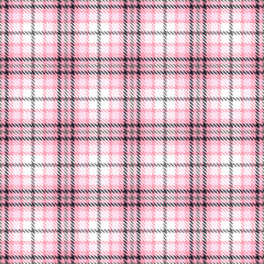 Fototapete Tartanmuster Rosa Tartan Karomuster nahtlos gemustert  © barrirret