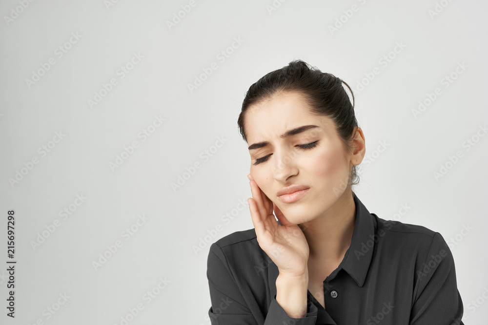 woman with toothache woman with toothache