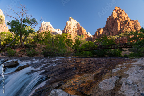 Sunrise at the Court of the Patriarchs, Zion NP, Utah, USA © Markus
