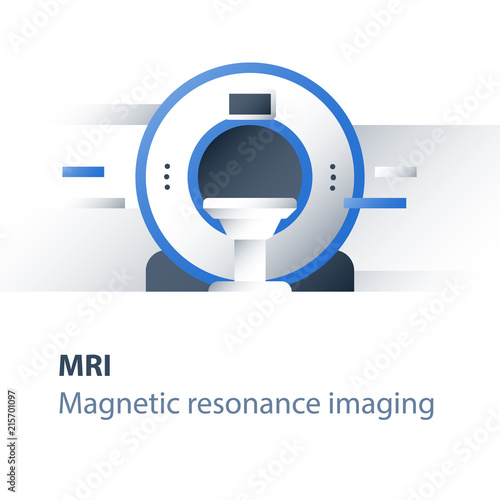 Brain examination, magnetic resonance imaging procedure, medical services, health care check up, head diagnosis, find tumor