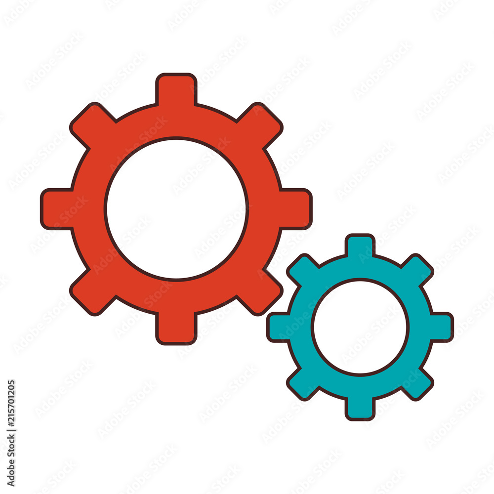 Gears working symbol vector illustration graphic design Gears working symbol vector illustration graphic design