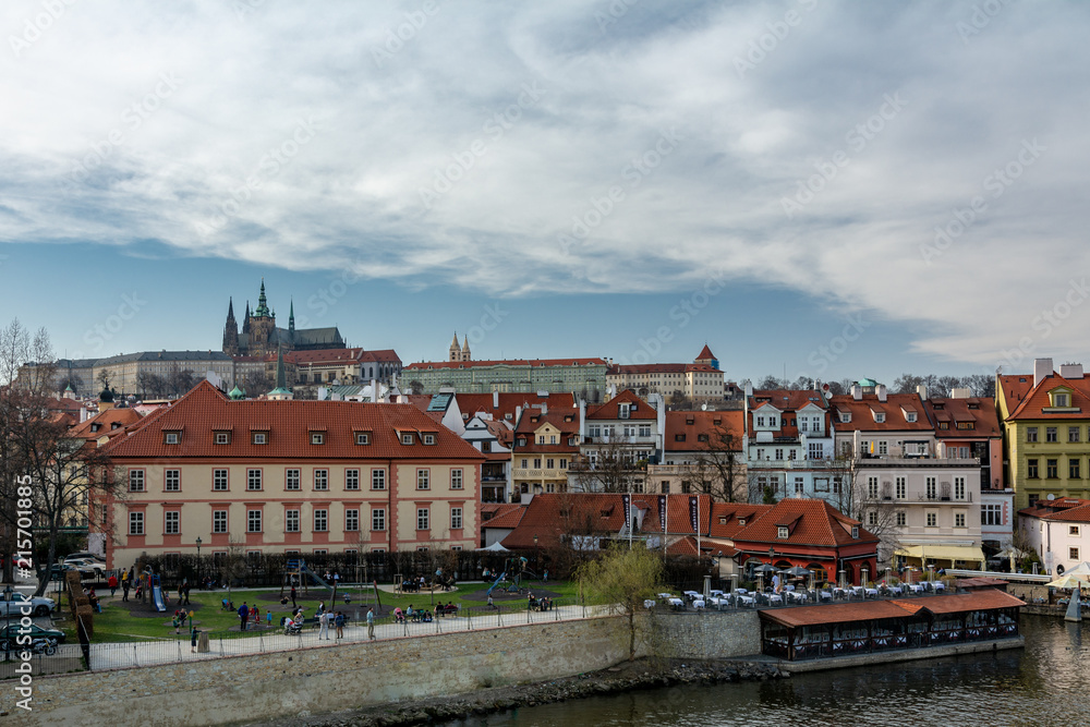 Fototapeta premium Prague Castle from Charles bridge