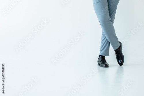 Clse up of legs of businessman photo