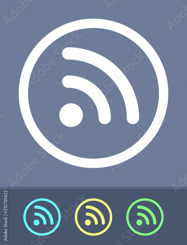 RSS Sign - Simple Buttons