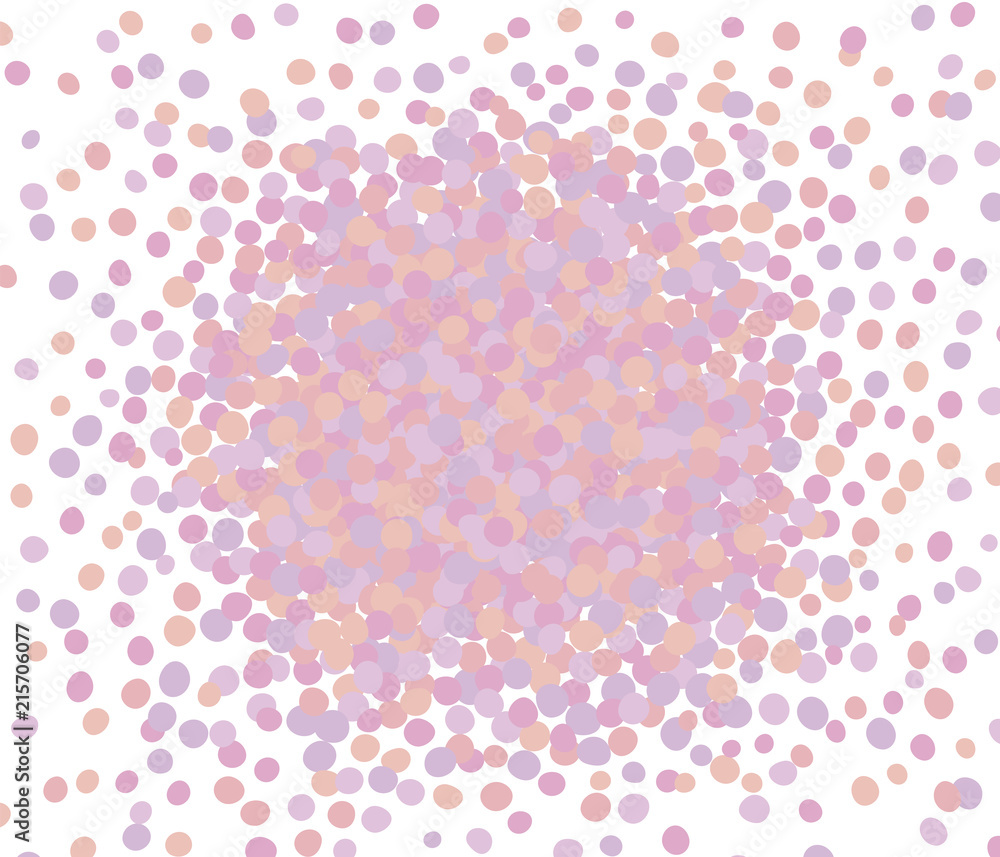 Pile of festive confetti pastel pink shades of crackers scattered round circle illustration on white background. Pile of festive confetti pastel pink shades of crackers scattered round circle illustration on white background.