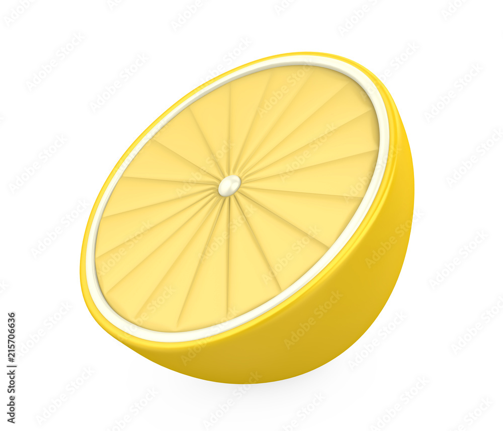 Lemon Slice Isolated Lemon Slice Isolated