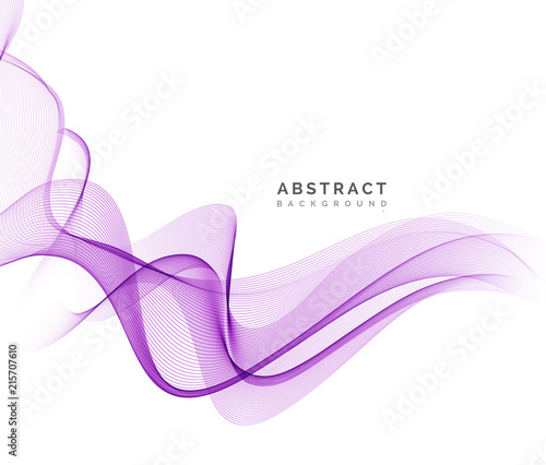Abstract vector background, purple wavy