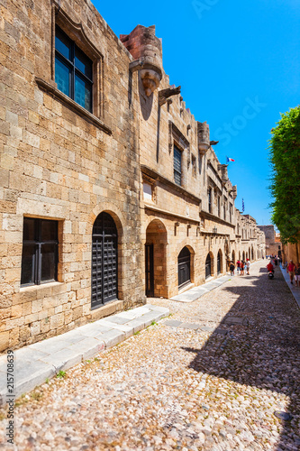 Street of Rhodes Knights  Greece