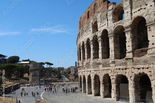 The Amphitheatrum Novum in Rome, Italy photo