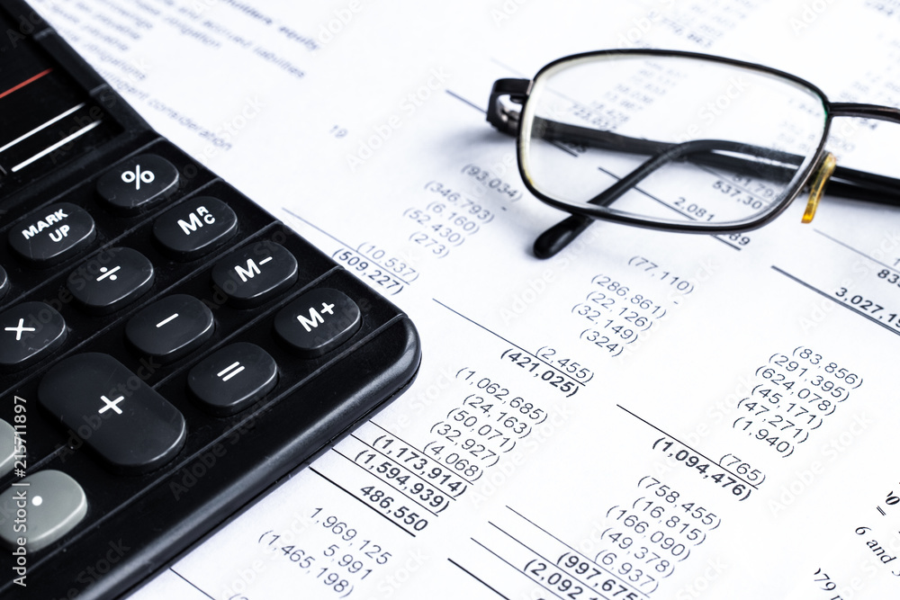 Financial plan, Business concept, Financial analysis - income statement. Financial plan, Business concept, Financial analysis - income statement.