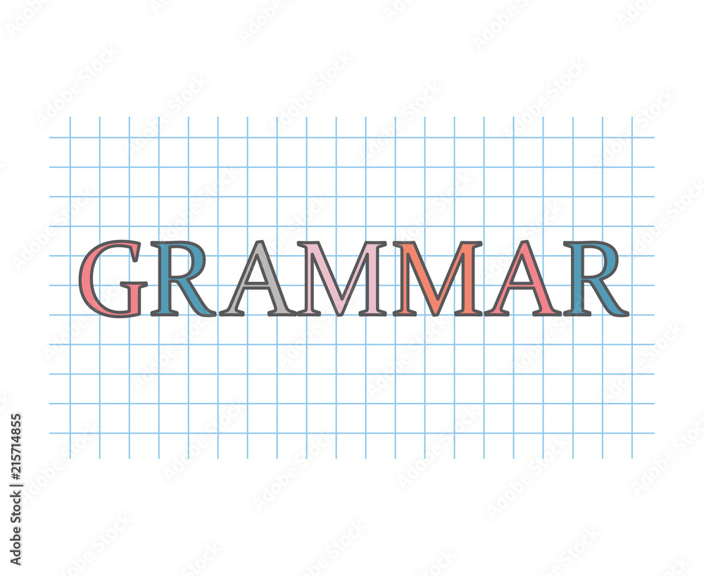 grammar concept- vector illustration