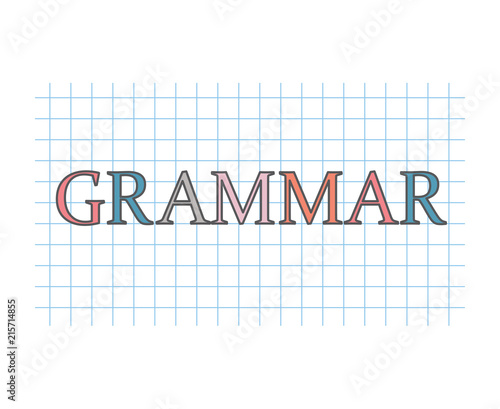 grammar concept- vector illustration