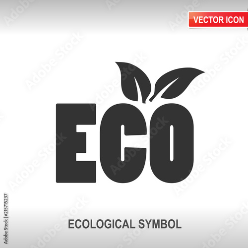 ECO symbol vector icon