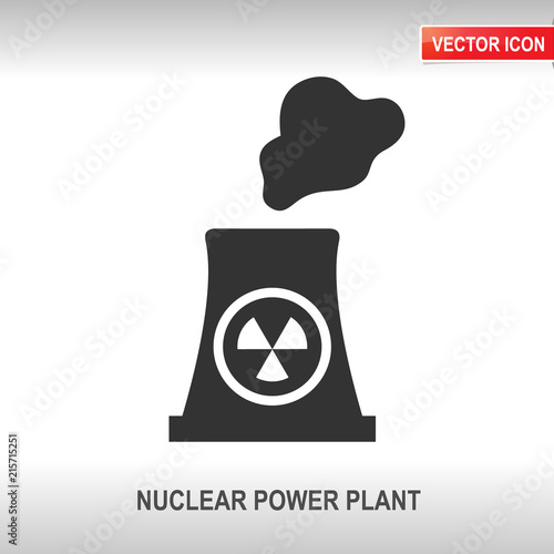 Nuclear Power Plant vector icon