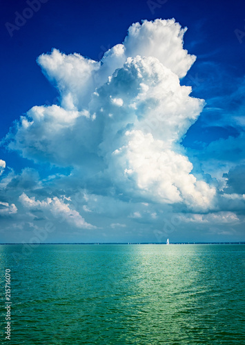 Nice clouds over lake Balaton