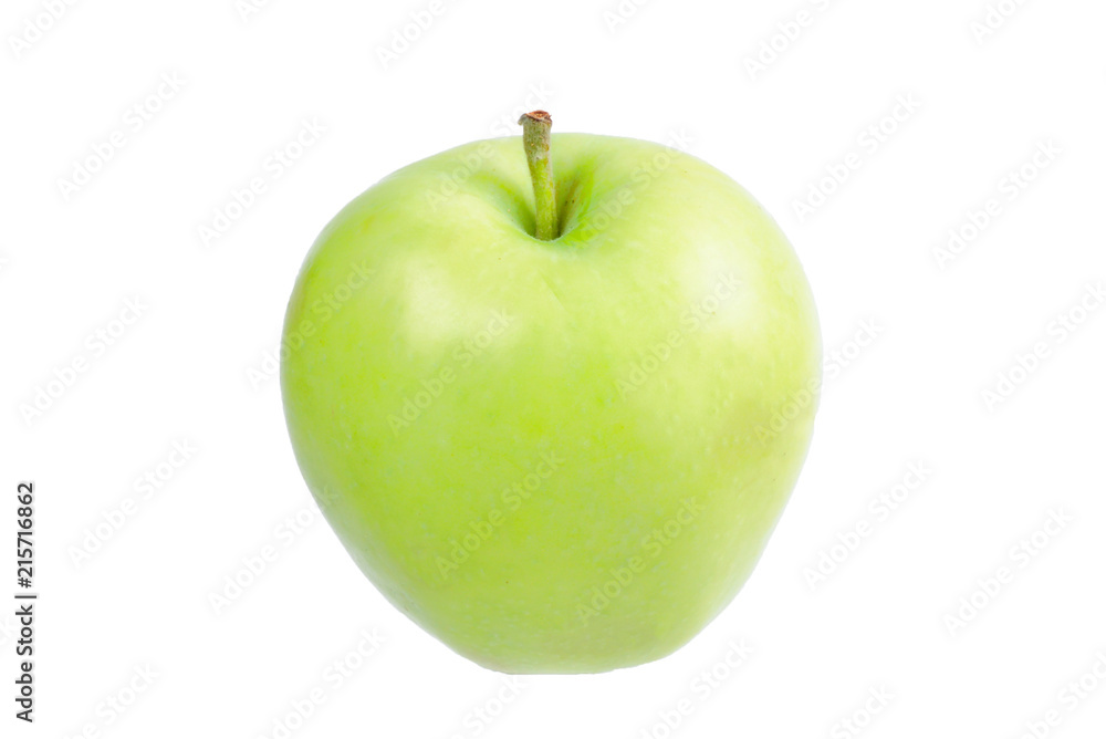 Green apple isplated on white background.