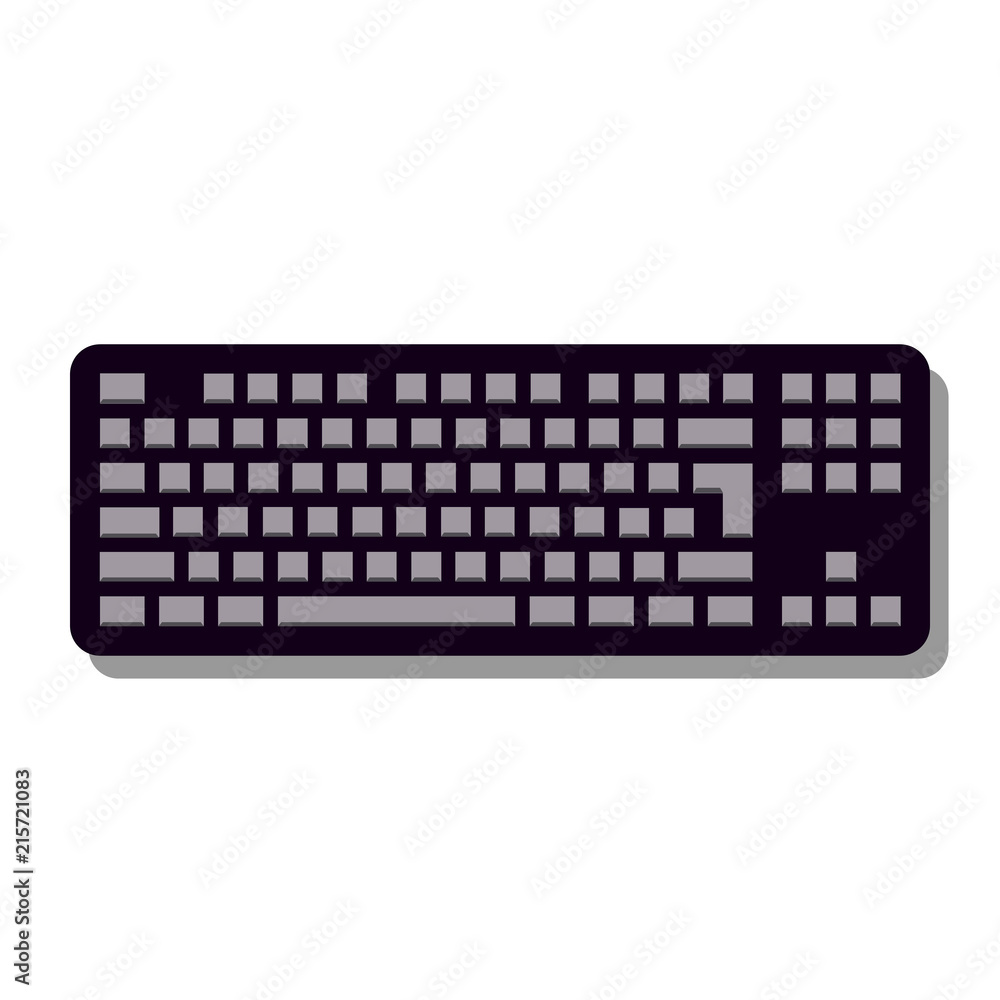 Keyboard Icon in trendy flat style isolated on grey background, for your web site design, app, logo, UI. Vector illustration Keyboard Icon in trendy flat style isolated on grey background, for your web site design, app, logo, UI. Vector illustration