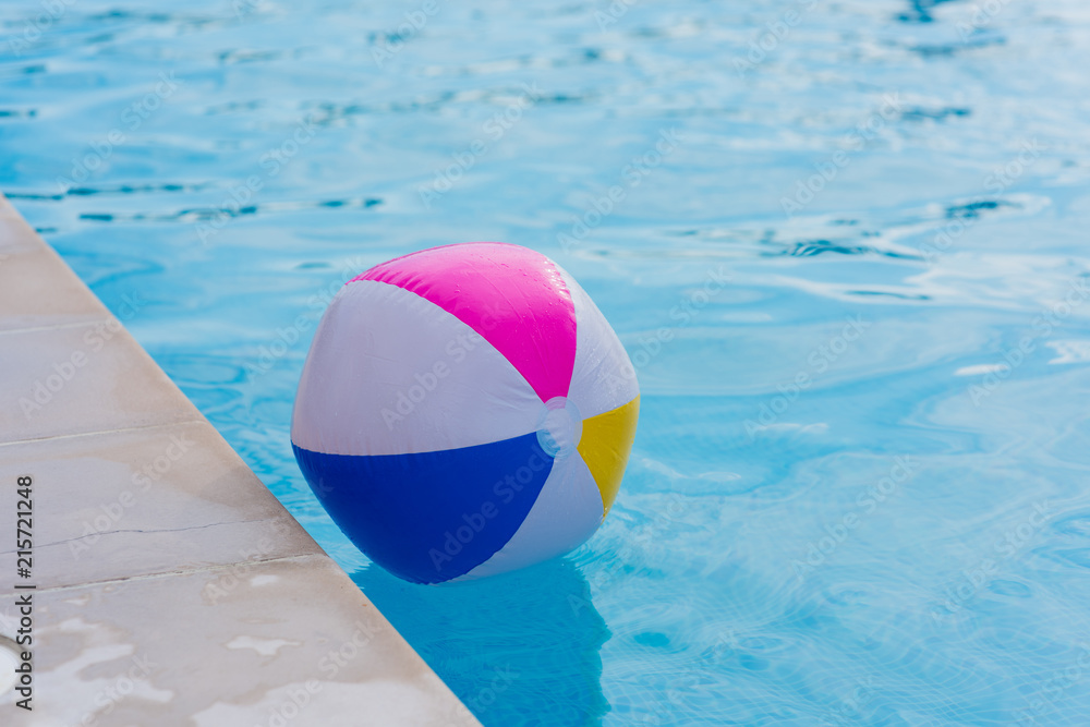 Ball in swimming pool