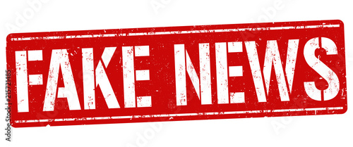 Fake news grunge rubber stamp