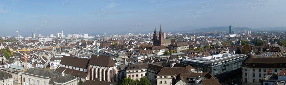 Basel, Switzerland in Panorama