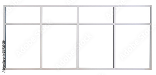 Large Clear Isolated Steel Office Windows