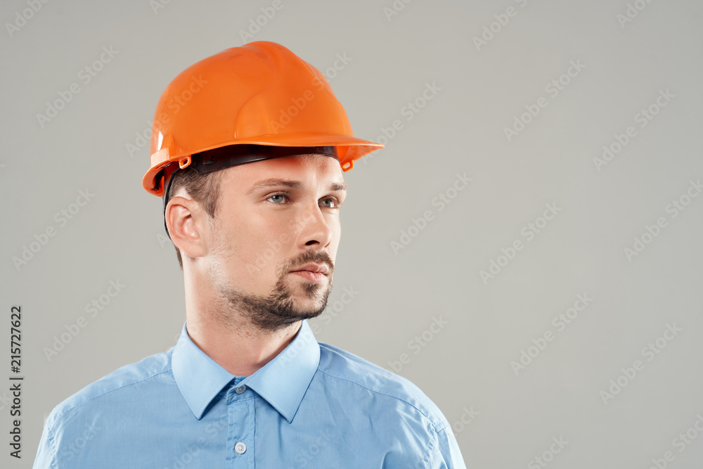 male builder in hard hat male builder in hard hat