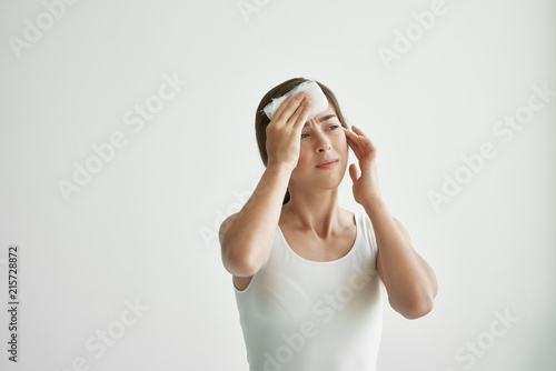 woman headache
