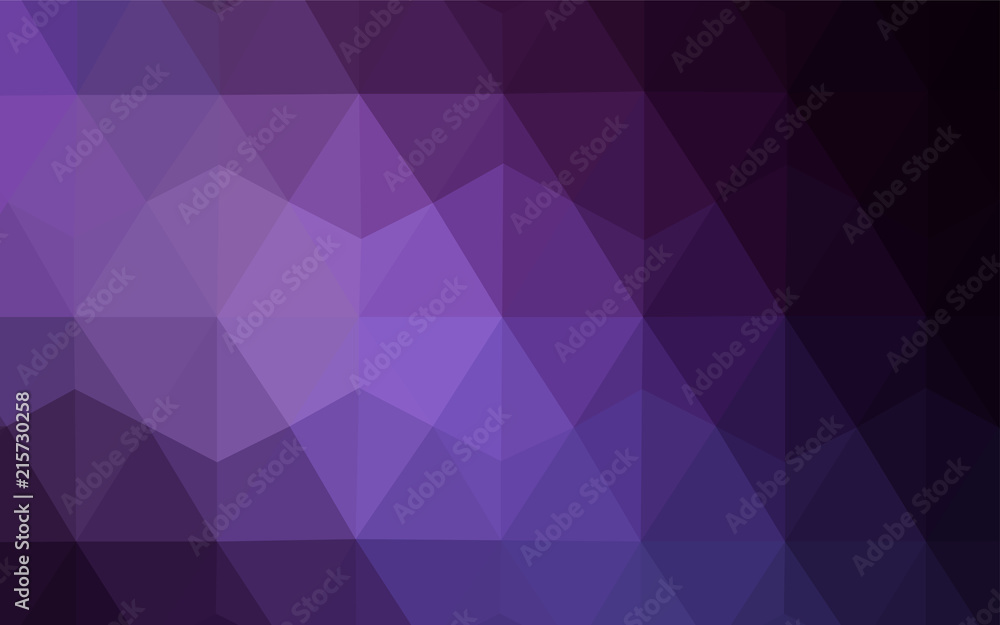 Dark Purple vector triangle mosaic cover. Dark Purple vector triangle mosaic cover.