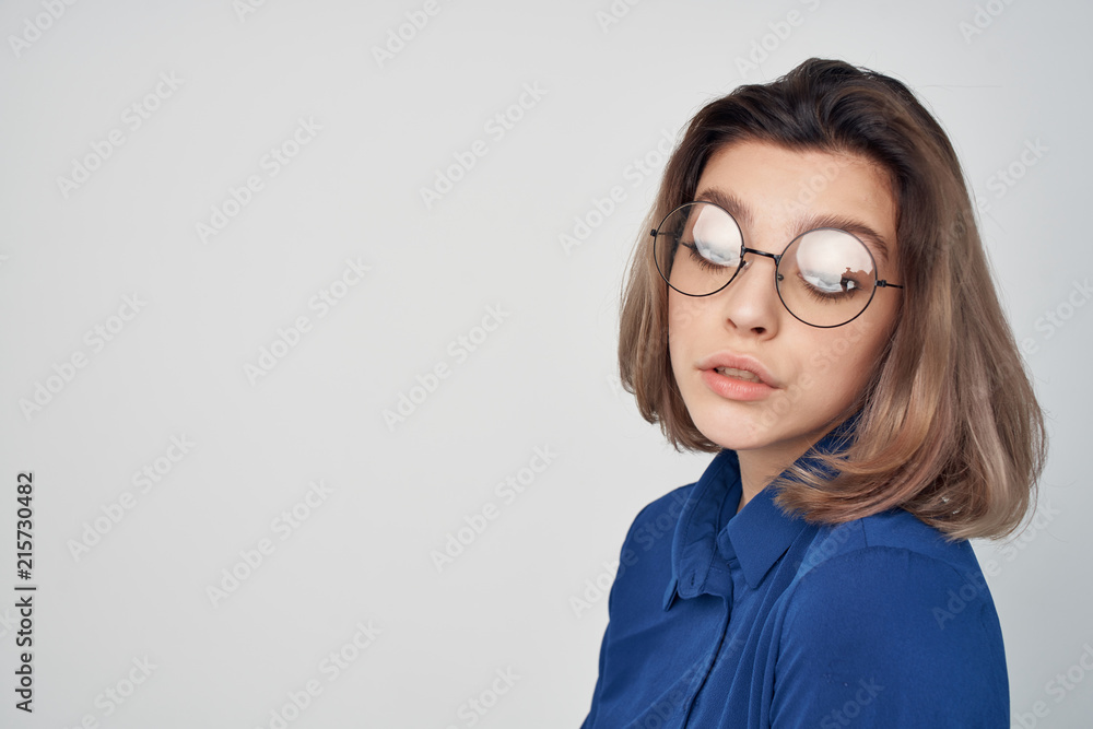Fototapeta premium business woman with glasses