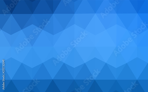 Light Blue, Yellow vector triangle mosaic template.