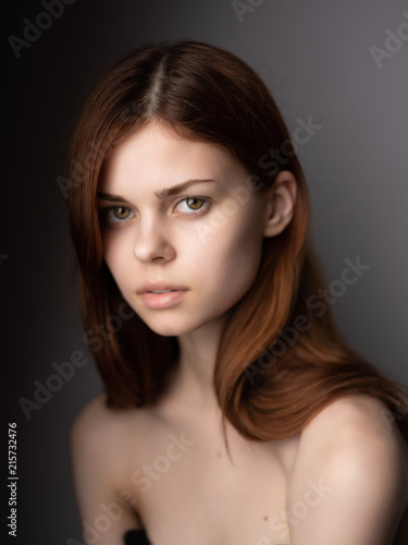woman without makeup portrait